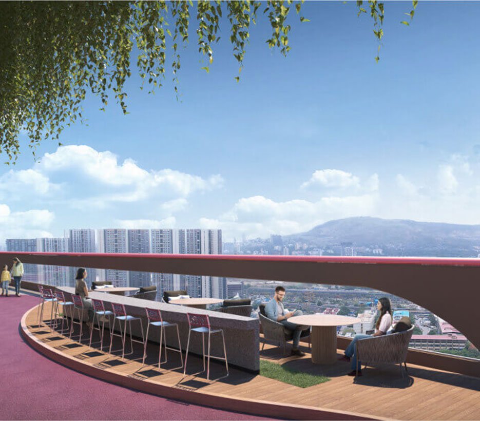 Rooftop Amenities at Siddha Sky