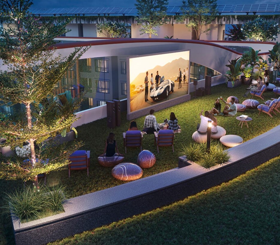 Rooftop Amenities at Siddha Sky