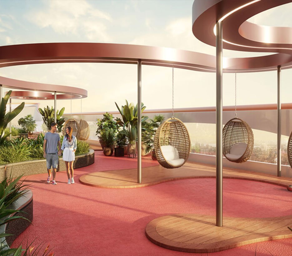 Rooftop Amenities at Siddha Sky